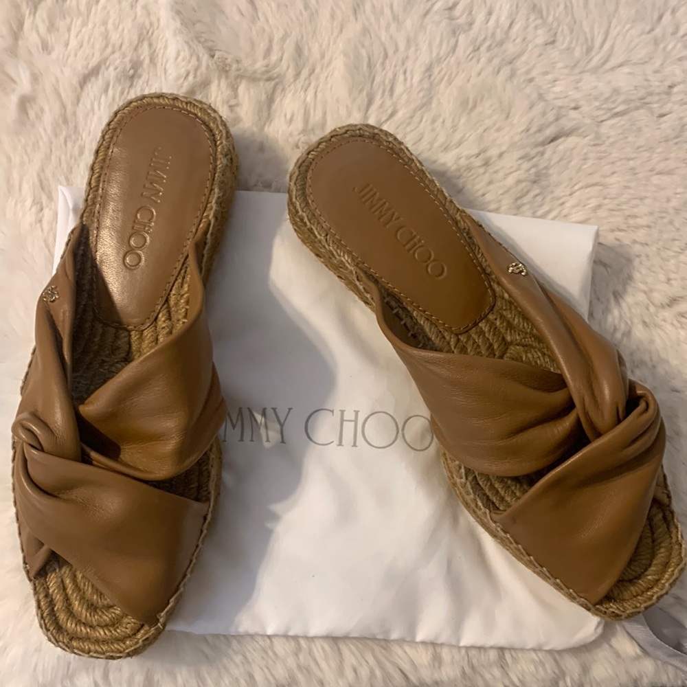 Jimmy Choo Leather Espadrilles